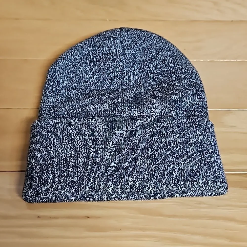 Adidas Originals Tall Utility Cuff Beanie Winter Hat Cap Grey Black White